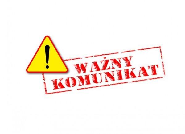 ważny komunikat